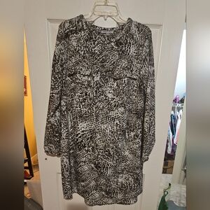 Jennifer Lopez Stylish Black and White Women's Dress Sz 12